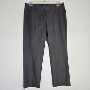 Lafayette 148 Barrow Pants Womens 12 Gray Stretch Trouser Classic Business Work